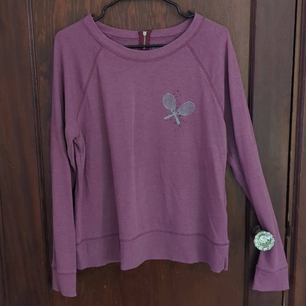 Aerie Tennis Plum Sweatshirt Size Large